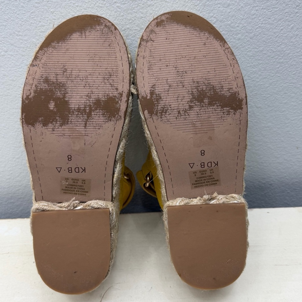 Kelsi Dagger Brooklyn Keys Yellow Suede Espadrille p
platform Sandals Size 8 - Picture 8 of 9